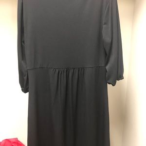 Elle Dresses - Black dress with beaded design - 3/4 sleeves Elle Dresses - Black dress with beaded design - 3/4 sleeves